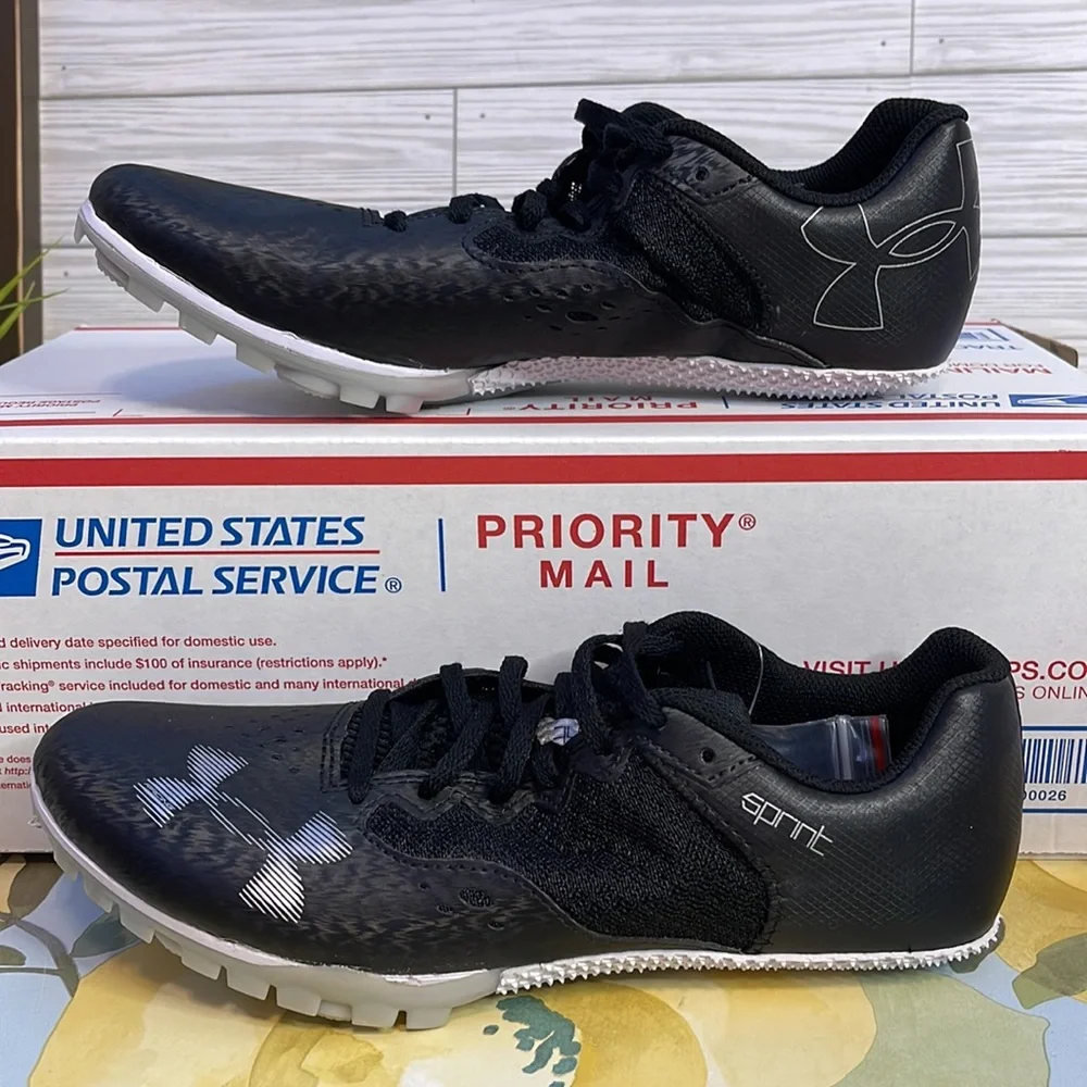 UNDER ARMOUR Kick Sprint 4 Track and Field Spikes, Track Shoes Size 12 Mens